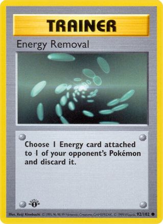 Energy Removal (092) 1st Edition [Base Set Shadowless] - Common
