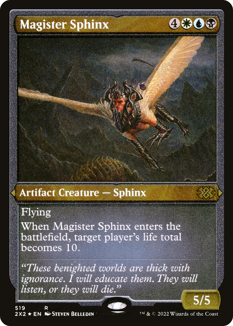 Magister Sphinx (Foil Etched) (2X2-519) - Double Masters 2022 Foil