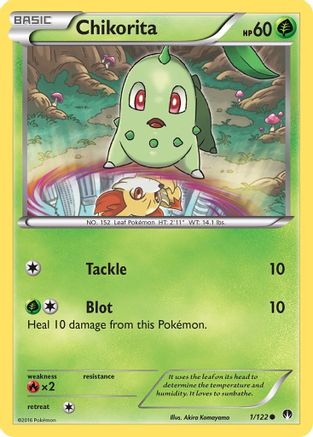 Chikorita (001/122) Reverse Holofoil [BREAKpoint] - Common