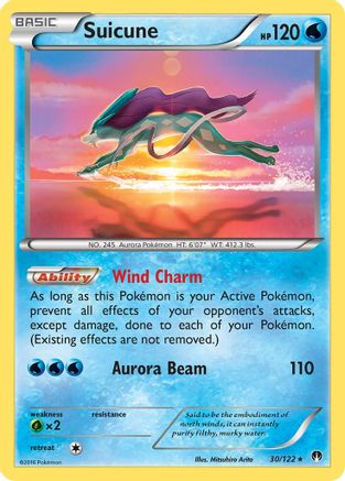Suicune (030/122) Reverse Holofoil [BREAKpoint] - Holo Rare