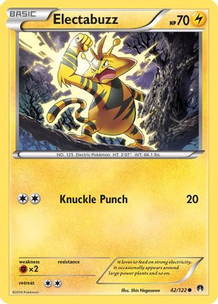 Electabuzz (042/122) Reverse Holofoil [BREAKpoint] - Common