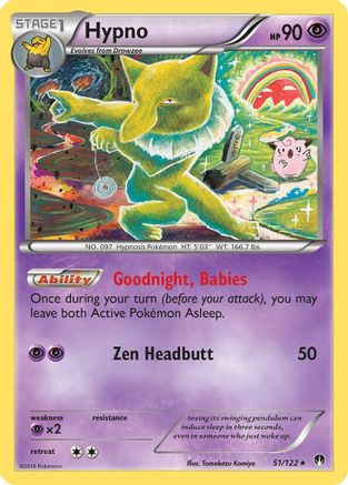 Hypno (051/122) Reverse Holofoil [BREAKpoint] - Rare