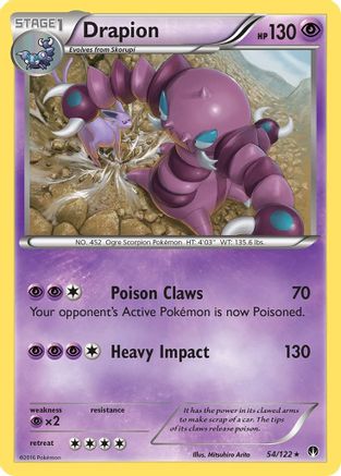 Drapion (054/122) Reverse Holofoil [BREAKpoint] - Rare