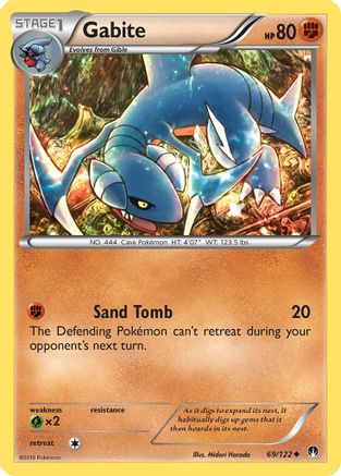 Gabite (069/122) Reverse Holofoil [BREAKpoint] - Uncommon