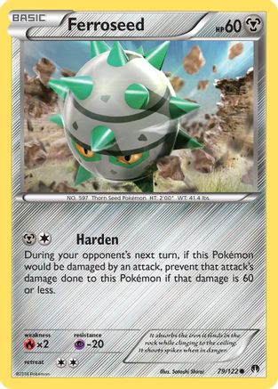 Ferroseed (079/122) Reverse Holofoil [BREAKpoint] - Common