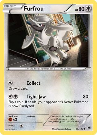 Furfrou (095/122) Reverse Holofoil [BREAKpoint] - Common