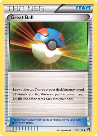 Great Ball (100/122) Reverse Holofoil [BREAKpoint] - Uncommon