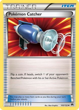 Pokemon Catcher (105/122) Reverse Holofoil [BREAKpoint] - Uncommon
