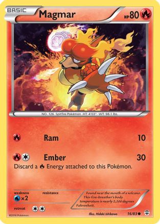 Magmar (016/83) Reverse Holofoil [Generations] - Common