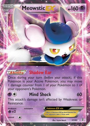 Meowstic EX (037/83) Holofoil [Generations] - Ultra Rare