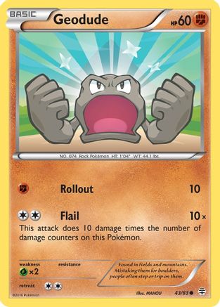 Geodude (043/83) Reverse Holofoil [Generations] - Common