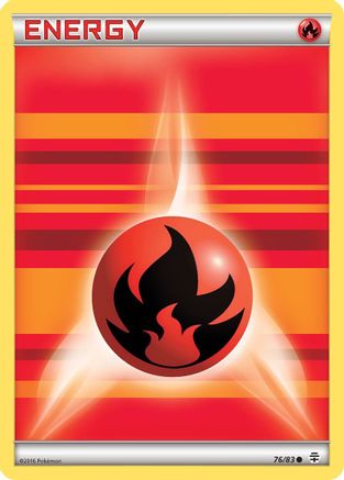Fire Energy (076/83) Reverse Holofoil [Generations] - Common