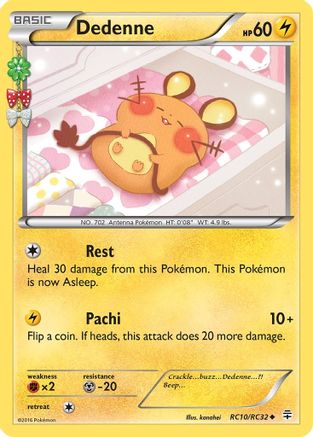 Dedenne (RC10/83) Holofoil [Generations Radiant Collection] - Uncommon