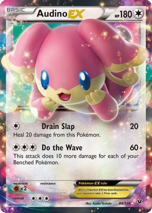 Audino EX (084/124) Holofoil [Fates Collide] - Ultra Rare