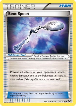 Bent Spoon (93/124) Reverse Holofoil [Fates Collide] - Uncommon