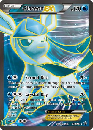 Glaceon EX (Full Art) (116/124) Holofoil [Fates Collide] - Ultra Rare