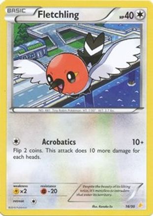 Fletchling (16) [XY Trainer Kit Pikachu Libre & Suicune] - Common