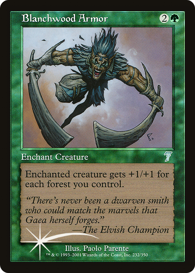 Blanchwood Armor (7ED-232) - 7th Edition Foil