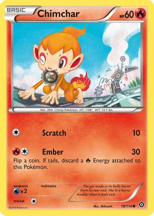 Chimchar (018/114) [Steam Siege] - Common