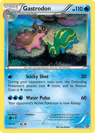 Gastrodon (029/114) Reverse Holofoil [Steam Siege] - Rare