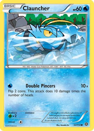 Clauncher (033/114) Reverse Holofoil [Steam Siege] - Common