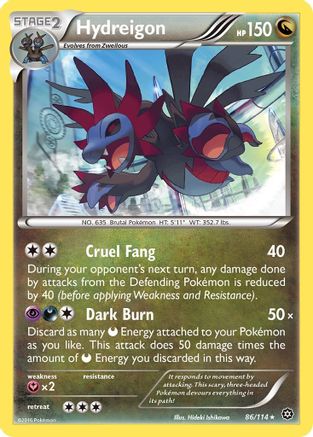 Hydreigon (086/114) Reverse Holofoil [Steam Siege] - Holo Rare
