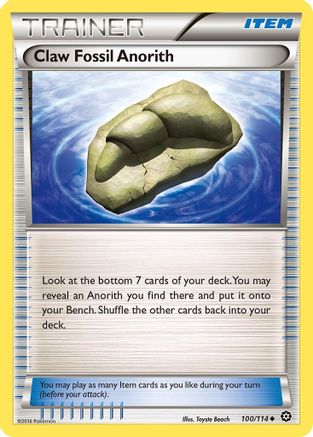 Claw Fossil Anorith (100/114) [Steam Siege] - Uncommon