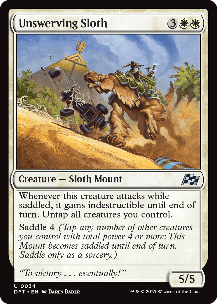Unswerving Sloth (DFT-034) - Aetherdrift Foil