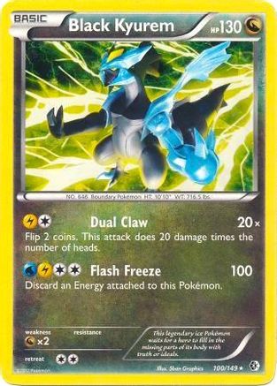 Black Kyurem (BW Boundaries Crossed) (100/149) Holofoil [Deck Exclusives] - Holo Rare