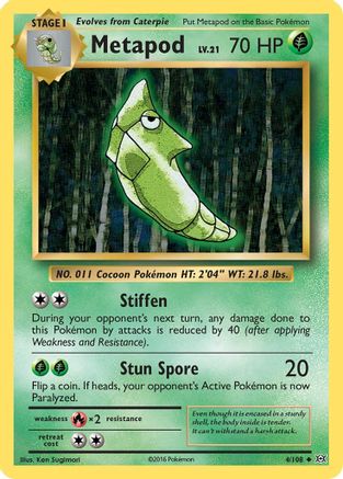 Metapod (004/108) [Evolutions] - Uncommon