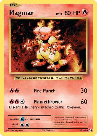 Magmar (020/108) Reverse Holofoil [Evolutions] - Uncommon