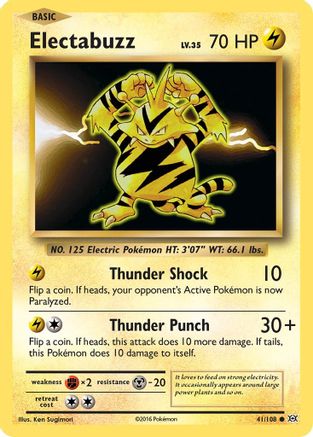 Electabuzz (041/108) Reverse Holofoil [Evolutions] - Common