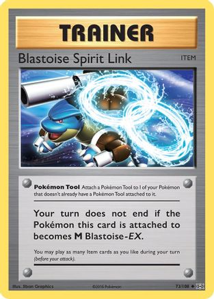 Blastoise Spirit Link (073/108) Reverse Holofoil [Evolutions] - Uncommon