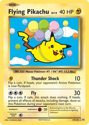 Flying Pikachu (110/108) [Evolutions] - Secret Rare