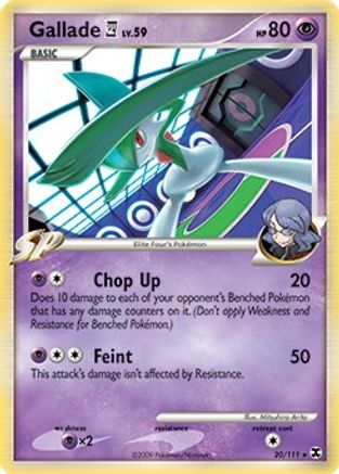 Gallade E4 (DPPt Rising Rivals) (20/111) Holofoil [Deck Exclusives] - Holo Rare