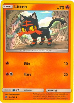 Litten (Water Web Holo) (024/149) Holofoil [Miscellaneous Cards & Products] - Promo