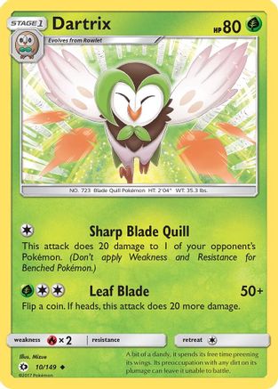 Dartrix (010/149) [SM Base Set] - Uncommon