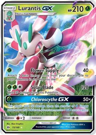 Lurantis GX (015/149) Holofoil [SM Base Set] - Ultra Rare