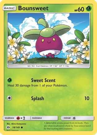 Bounsweet (018/149) [SM Base Set] - Common