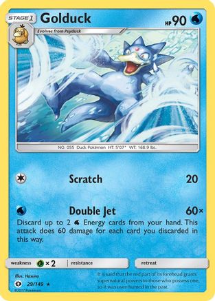 Golduck (029/149) Reverse Holofoil [SM Base Set] - Rare