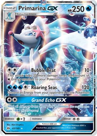 Primarina GX (042/149) Holofoil [SM Base Set] - Ultra Rare