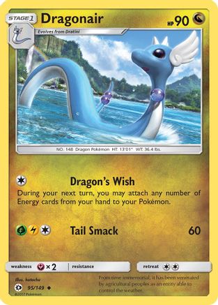Dragonair (095/149) Reverse Holofoil [SM Base Set] - Uncommon