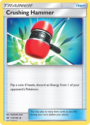 Crushing Hammer (115/149) Reverse Holofoil [SM Base Set] - Uncommon