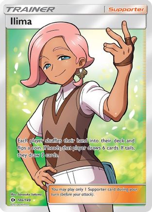 Ilima (Full Art) (146/149) Holofoil [SM Base Set] - Ultra Rare