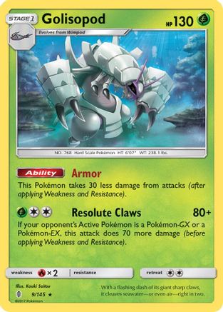 Golisopod (9/145) Holofoil [Guardians Rising] - Holo Rare