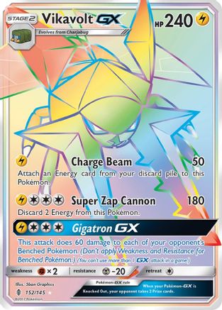 Vikavolt GX (Secret) (152/145) Holofoil [Guardians Rising] - Secret Rare