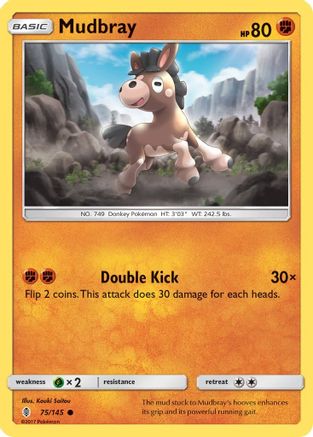 Mudbray (75/145) Reverse Holofoil [Guardians Rising] - Common
