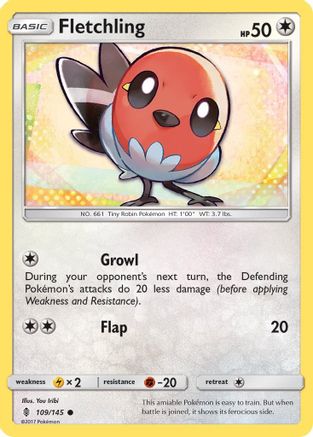 Fletchling (109/145) [Guardians Rising] - Common