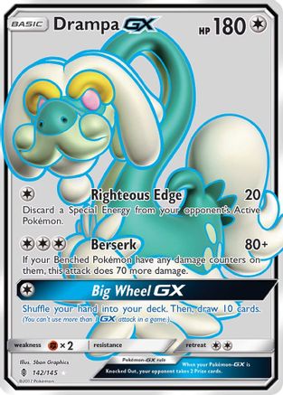 Drampa GX (Full Art) (142/145) Holofoil [Guardians Rising] - Ultra Rare