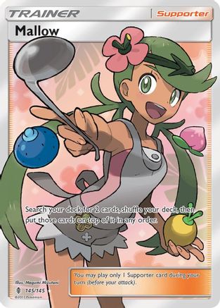 Mallow (Full Art) (145/145) Holofoil [Guardians Rising] - Ultra Rare